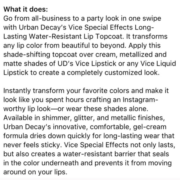 Urban Decay Vice Special Effects Lip Gloss Fever! - Picture 8 of 8